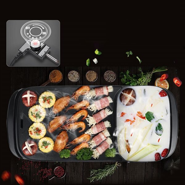 plaque grillade 2en1 - 1300 watt - Image 3