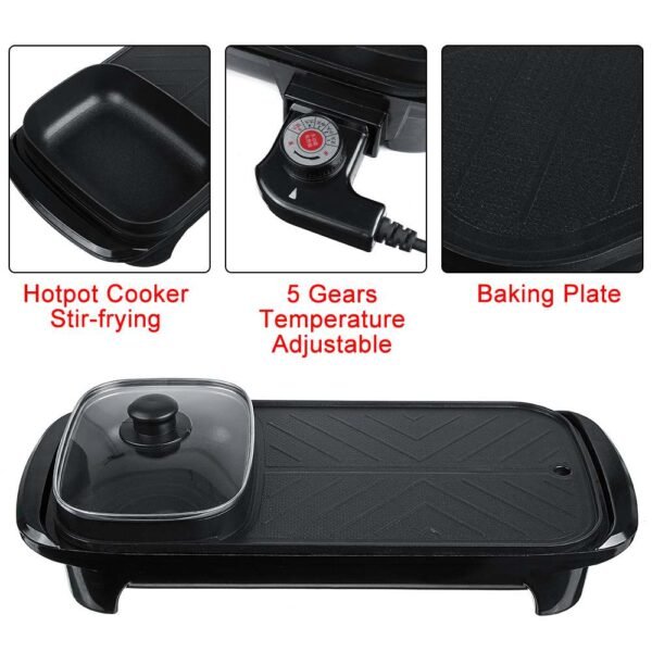 plaque grillade 2en1 - 1300 watt - Image 5