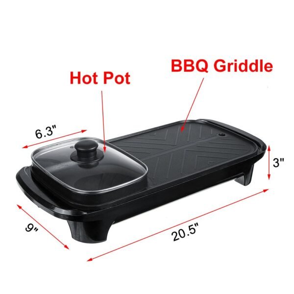plaque grillade 2en1 - 1300 watt - Image 4